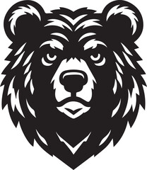 Bear Face Minimalist Design