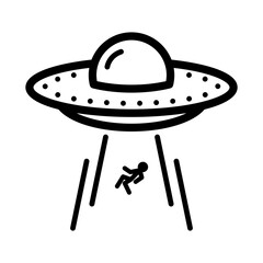 UFO in line style
