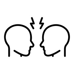 conflict outline icon