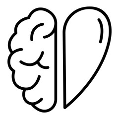 emotional intelligence outline icon