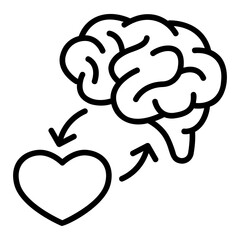 emotional outline icon