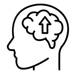 human mind outline icon