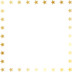 gold star with square border frame