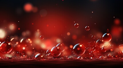 Dark Red vector background with bubbles. Blurred decorative design in abstract style with bubbles. Design for posters, banners , generative ai, 
