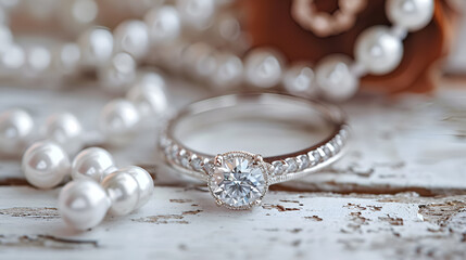 A diamond ring, generative ai