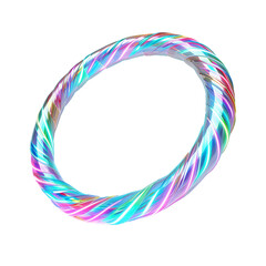 futuristic Hula hoop, isolated PNG object