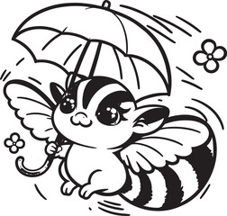 black and white coloring page for kids