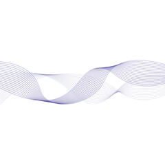 Abstract Gradient Wavy Line Decoration