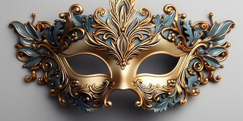 Carnival mask isolated on white background