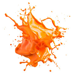Orange color Blob, isolated PNG object