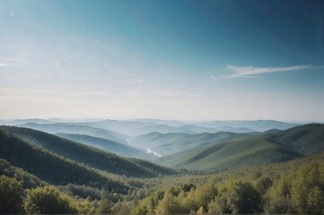 Fototapeta premium Beautiful view of landscape against clear sky