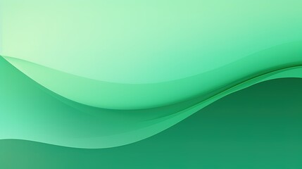 Abstract minimal background with green gradient. Dynamic wave banner background with soft green color , generative ai, 