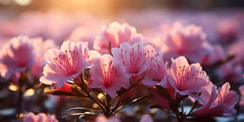  Closeup of pink azalea flowers in daylight © arte ador