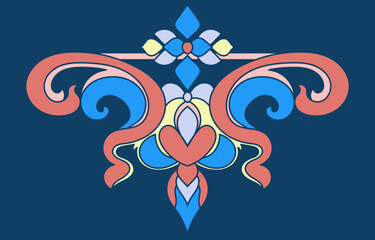 Fototapeta na wymiar Modern ethnic tribal symbols pattern in pastel colors. Vector illustration