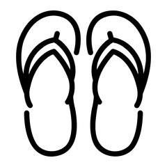 slipper Line Icon