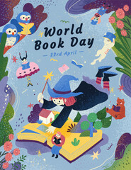 Little witch World book day poster