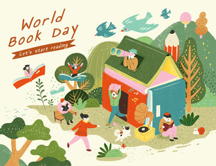 Adorable people on World book day
