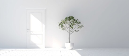 Light shining from open door.