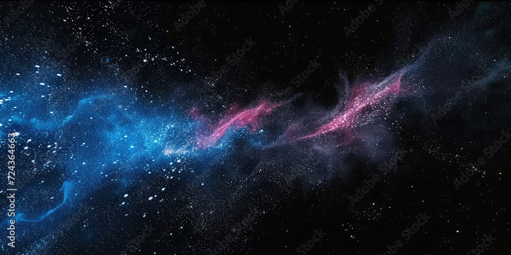 Wall mural milky way space scene background. night sky with star fields and nebula. for game or technology back