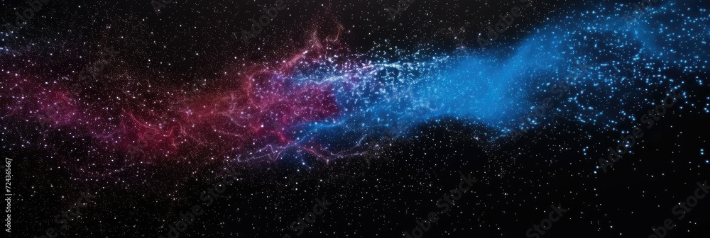 Wall mural milky way space scene background. night sky with star fields and nebula. for game or technology back