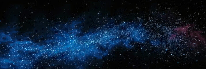 milky way space scene background. Night sky with star fields and nebula. For game or technology background, stardust galaxy universe on dark background - obrazy, fototapety, plakaty