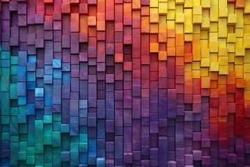 Colorful abstract background,  Multicolored cubes of different sizes