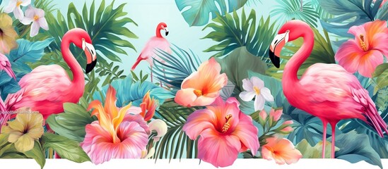 Pink duck flower flamingo close-up in Singapore zoo