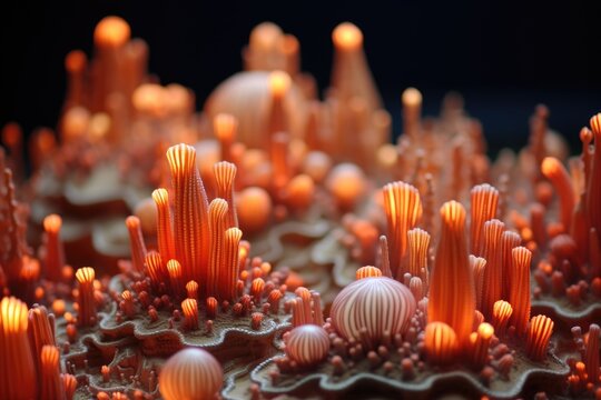 Coral Cityscape: Coral formations resembling a bustling city.