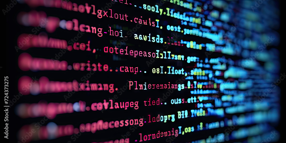 Poster computer software programming. for artificial intelligence (ai), technology product concept, big dat