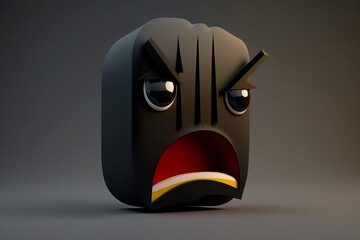 Angry emoticon, emoji
