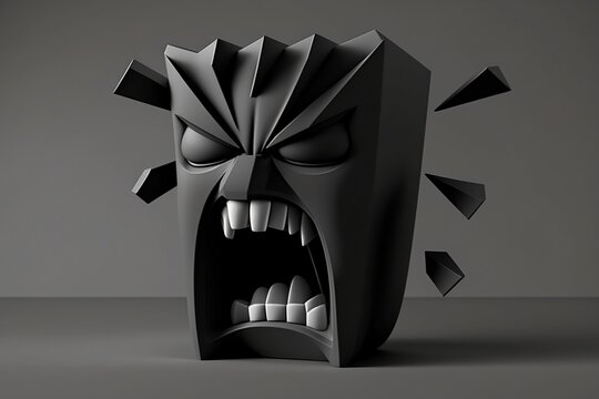 Angry emoticon, emoji
