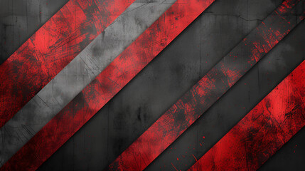 Dark red and grey grunge stripes abstract background, generative ai