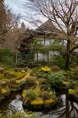 Moss garden in Sanzen-in temple in Kyoto, Japan