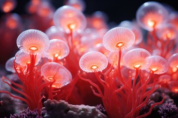 Obraz na płótnie Canvas Luminous Coral: Coral with a natural luminosity.