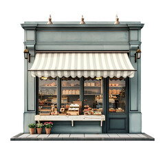 Shop window, isolated PNG object