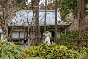 Sanzen-in temple in Kyoto, Japan in winter season