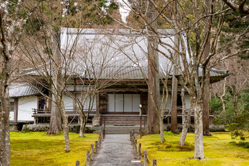 Sanzen-in temple in Kyoto, Japan in winter season