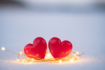 照明と二つのハート