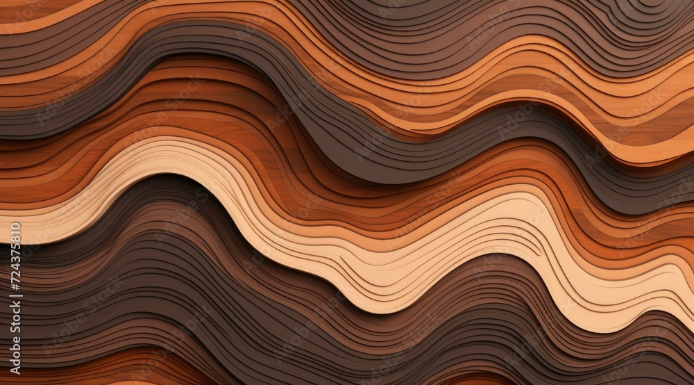 Poster abstract background with wavy lines. generative ai.