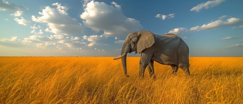 A Masai savanah elephant