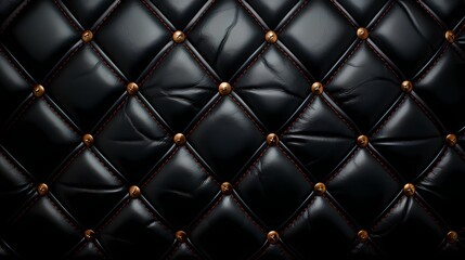 Quilted leather texture with diamond-shaped stitching patterns