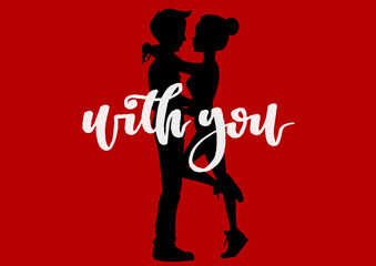 Happy Valentines Day typography vector illustration. Romantic Template design for celebrating valentine's Day on 14 February. Wallpaper, flyer, poster, sticker, banner, card.