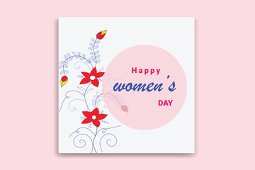 women's day social media post ,women's day banner design