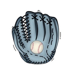 baseball sports glove vector design illustration.