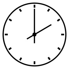 Wall Clock Icon displaying Two O' Clock Time