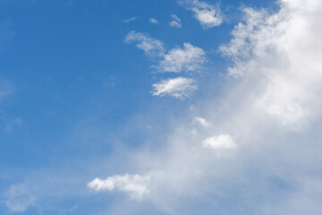 blue sky with clouds