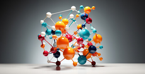 molecular structure of plastic, molecular model molecular structure design, 3d chemistry model, molecule structure, molecular background