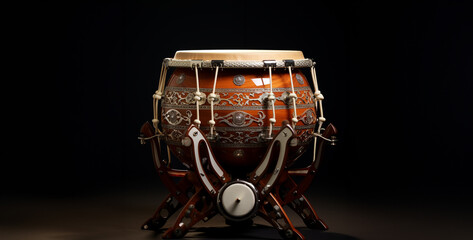 Obraz na płótnie Canvas djembe drum, drum and drumsticks, drums arabian instrument