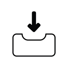 project box icon with white background vector stock illustration