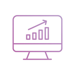 analysis icon with white background vector stock illustration